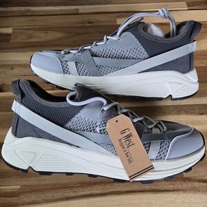 G West Men's Running Shoes Gray Memory Foam Non Slip Mesh #GWM20010 Size 11